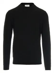 Фактурный шерстяной свитер Paolo Pecora, черный