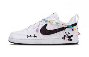 Кроссовки для скейтбординга Court Borough Naive Panda подростковые Nike, белый