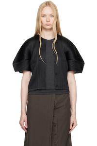 Черный кардиган Monthly Colors April PLEATS PLEASE ISSEY MIYAKE