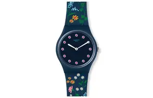 Унисекс-часы 34 мм синие GN256 SWATCH