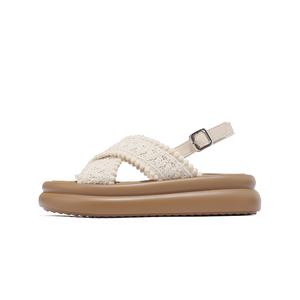 CARDANRO Женские сандалии на одной застежке бежевые, цвет Beige