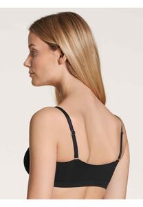 Бюстье Natural Skin, однотонное, для женщин CALIDA, черный