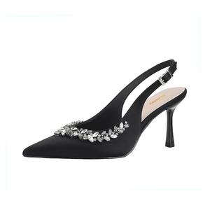 Женские туфли на тонком каблуке и высоком каблуке Dunnu, Black