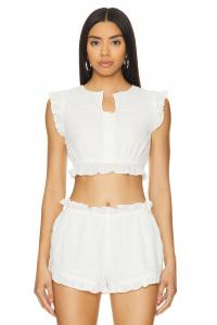 Укороченный топ мартина Loba, белый