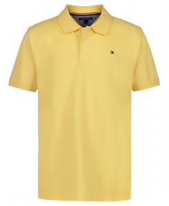 Детская футболка-поло с коротким рукавом, эластичная, для мальчиков 8-20 лет Tommy Hilfiger, Yellow