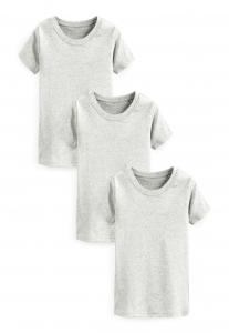 Футболка базовая 3 PACK STANDARD Next, цвет grey