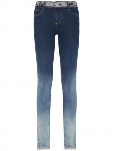 Джинсы со стразами Philipp Plein, синий