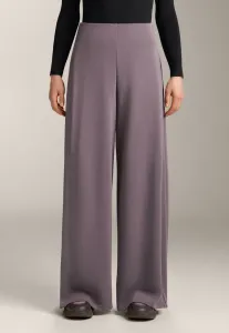 Мягкие на ощупь широкие брюки со складками по бокам Oysho, Purple