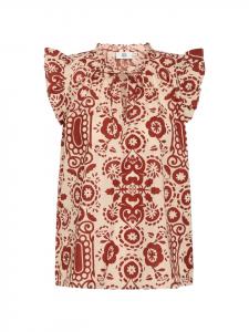 Noa Noa Рубашка AnnieNN с принтом в розово-коричневых тонах