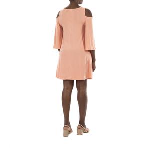 Женское платье с открытыми плечами и драпированными рукавами Nina Leonard Nina Leonard, красный