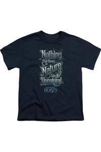 Фантастические твари: необычная футболка с коротким рукавом для детей Gildan, темно-синий