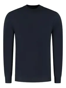 Джемпер с круглым вырезом и длинными рукавами Zanone, синий