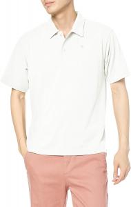 Мужская поло-рубашка Mizuno B2MA1038 Go to by Mizuno из быстросохнущего хлопка, одежда для активного отдыха и прогулок, впитывает пот, быстро сохнет, защищает от УФ-излучения, белый