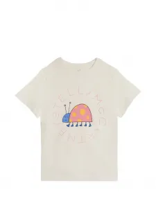 Футболка с графичным принтом Stella McCartney Kids, бежевый