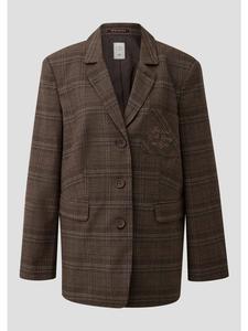 QS Домашний пиджак 89N0_темно-коричневого цвета