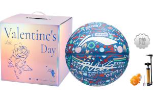 Резиновый баскетбольный мяч размер 5 тренировочный для детей LINING