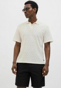 Рубашка поло EINFARBIG Jack & Jones PREMIUM, кремовый