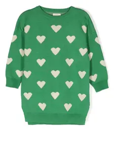 Свитер вязки интарсия Konges Sløjd, зеленый