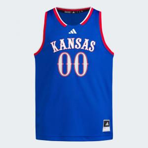 Спортивный топ Adidas KU Swingman Jersey Kids, цвет Royal Blue/White