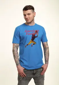 Футболка для американского футбола с принтом Henry Tiger, Light Royal Blue