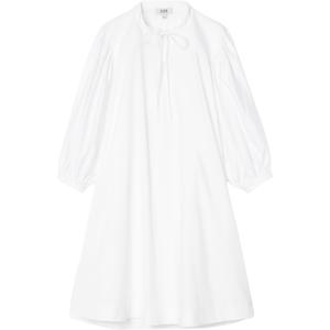 COS Женское белое платье с длинными рукавами