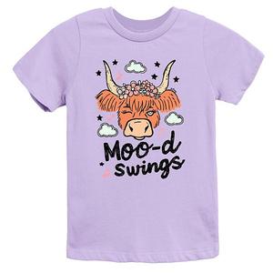 Футболка с принтом Mood swings cow The Juniper Shop, Dark Lavender