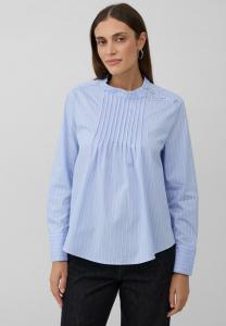 Блуза s.Oliver BLACK LABEL MIT BIESENFALTEN, Arktisblau/Light Blue