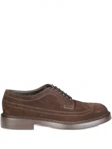 Дерби с отделкой "ласточкин хвост" Doucal's, коричневый