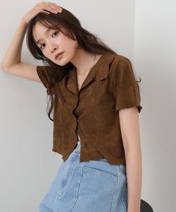 Футболка, крой оверсайз Bab, коричневый