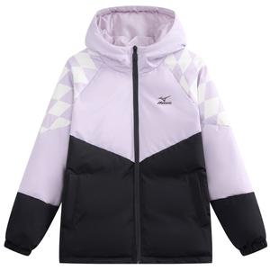 Детская пуховая куртка светло-фиолетовая Mizuno