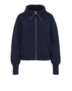 Вязаный кардиган WE Fashion, темно-синий