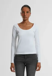 Топ с широким вырезом и длинными рукавами Urban Classics, White