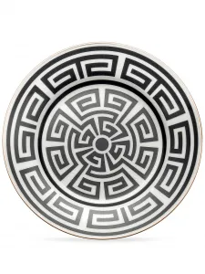 Набор labirinto из двух десертных тарелок, 2,4х22 см, Ginori 1735, черный