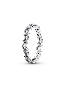 Кольцо Полумесяц Pandora, серебро 925 пробы
