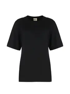 Футболка с короткими рукавами Khaite, черный