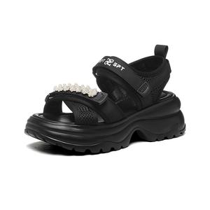 Пляжные сандалии женские Golden Silk Rabbit, Black