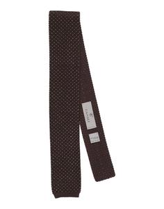 Галстук Canali, темно-коричневый