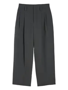 Плиссированные брюки Jil Sander, серый