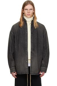 Fear Of God Черная джинсовая рубашка на кнопках