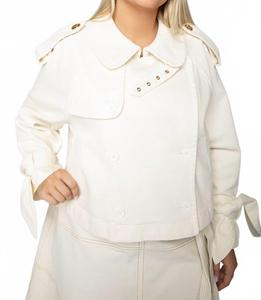 Сирл Куртка плюс в меле Tanya Taylor, Chalk