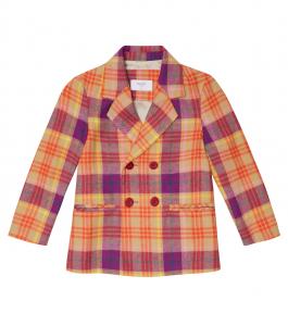 Клетчатый хлопковый блейзер Paade Mode, Aspen Orange