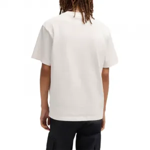 Футболка с аппликацией логотипа HUGO BOSS, белый