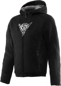 Толстовка Dainese Bovisa Safety с молнией и капюшоном, мужская, с плюшевой подкладкой (1 шт), Black