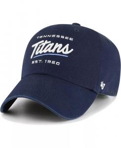 Женская темно-синяя кепка Tennessee Titans Sidney Clean Up Adjustable '47 Brand