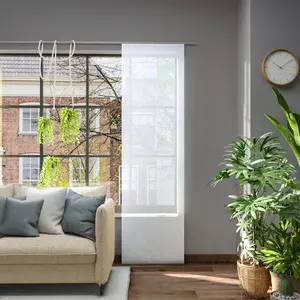 Нейтекс для вас! Раздвижная штора «Libre-ECO», (1 шт.), экологичная, на заказ Neutex For You!, цвет hellgrau