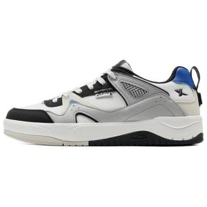 XTEP Нескользящие износостойкие низкие кроссовки для скейтбординга мужские, черные, белые, серые