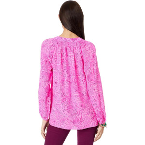 Топ Lilly Pulitzer Elsa Top, цвет Cerise Pink Pinkie Promises