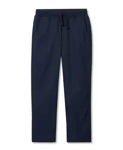 Брюки-накидки Iron Knee Stretch Jersey с подкладкой для мальчиков Lands' End, синий