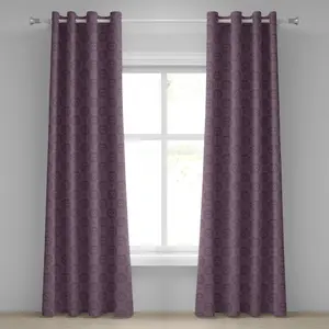 Солнцезащитная штора ABAKUHAUS с люверсами, эзотерический узор с нарисованным от руки изображением солнца с лицом и звездами, космическая магия, декоративные двухпанельные шторы, 280 см x 225 см, темно-фиолетовый