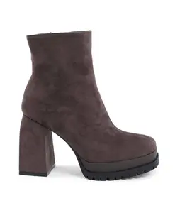 Коричневые ботильоны на массивном каблуке 19V69 Italia, коричневый
